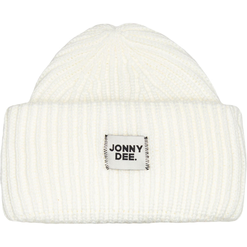 Jonathan D Knitted Beanie -White