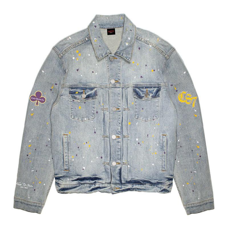 Cutty Mens Denim Jacket- Sulpher