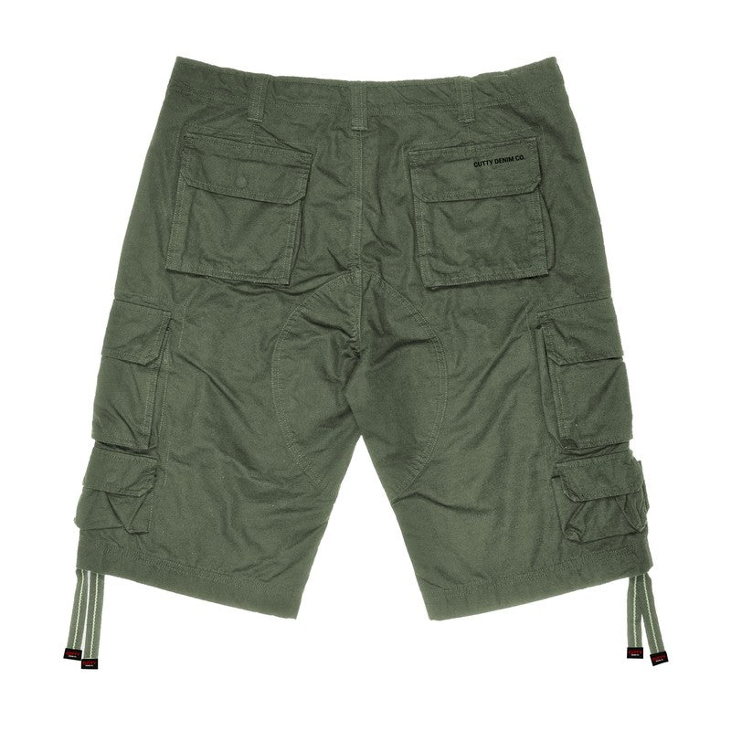 Cutty Mens Multi Pocket short- Fatigue