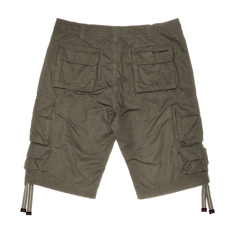 Cutty Mens Multi Pocket short- taupe