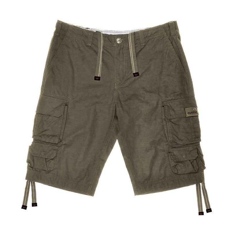 Cutty Mens Multi Pocket short- taupe