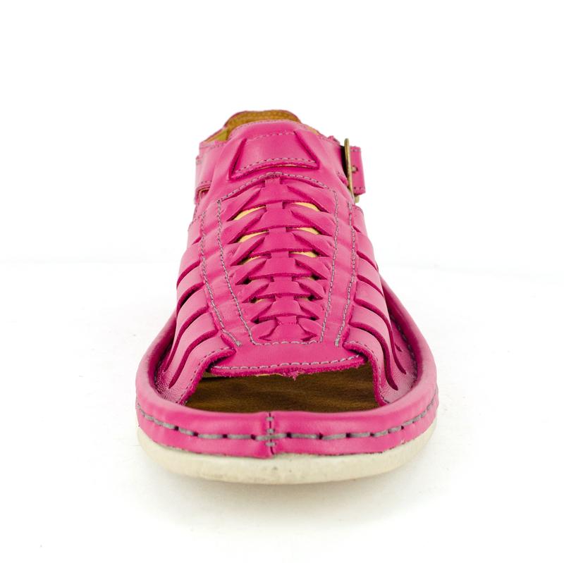 Omega Fassie Leather Soft Saddle Aurora Pink Sandal