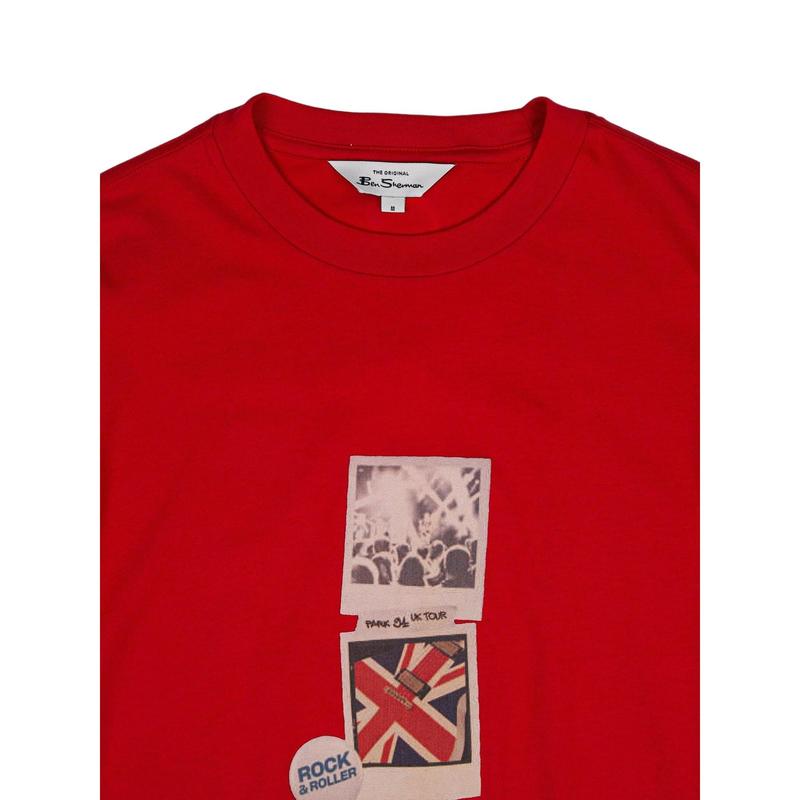 Ben Sherman Brit Pop Throwback Tee Shirt - Red