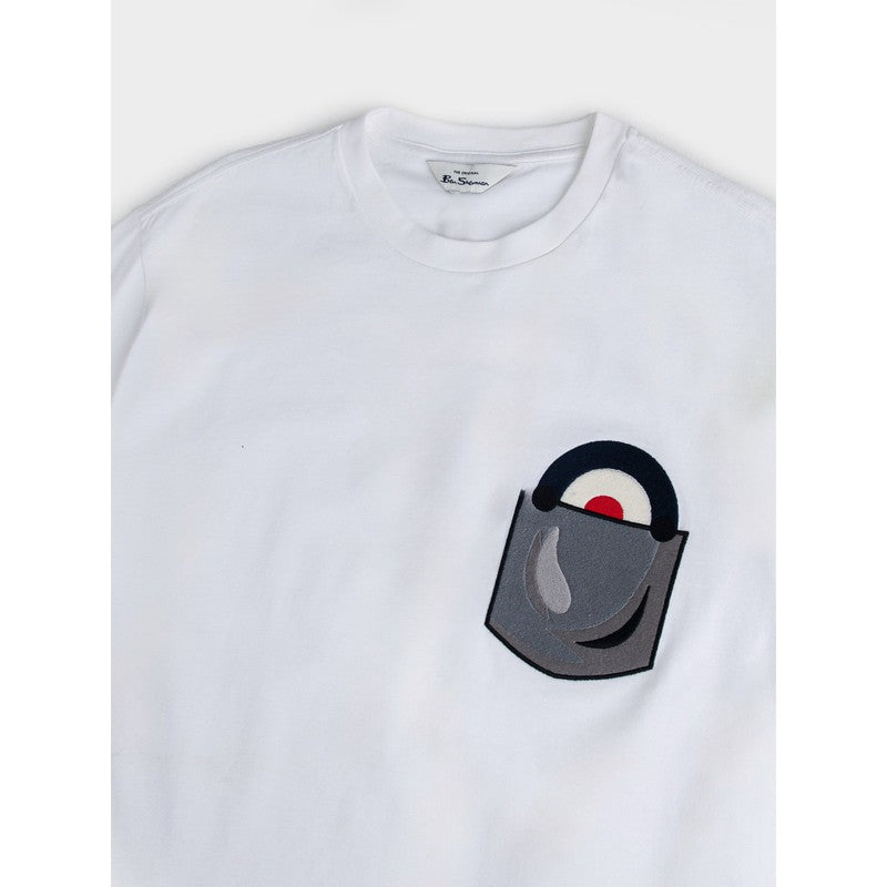 Ben Sherman - Chest Target On Pocket Embroidery Tee Shirt White
