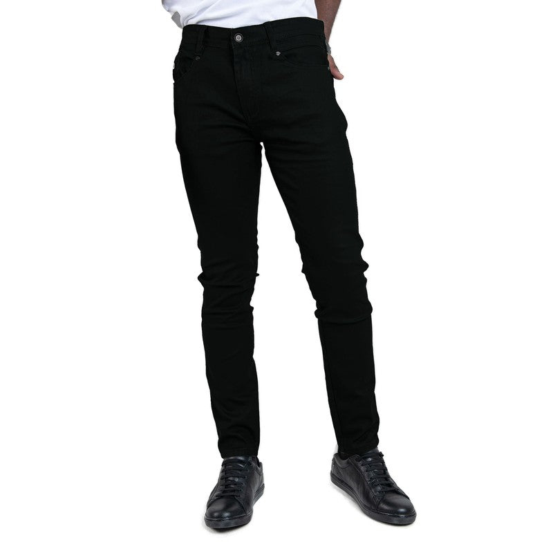 Ben Sherman - DENWX2003 Wax Leather Coated Denim Jeans Black