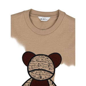 Ben Sherman Fur Bear Mens Tee Shirt - Cornstalk