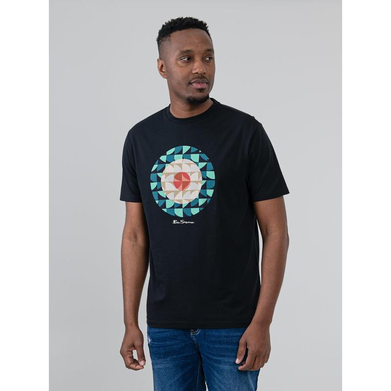 Ben Sherman Geo Target T-shirt - Black