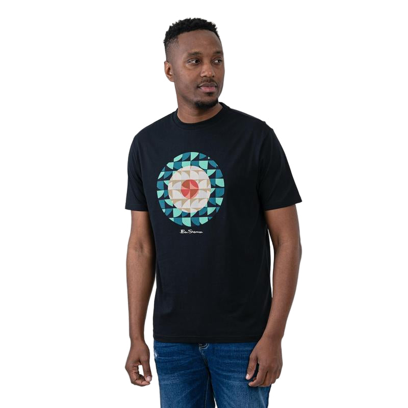 Ben Sherman Geo Target T-shirt - Black