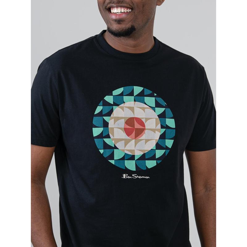 Ben Sherman Geo Target T-shirt - Black