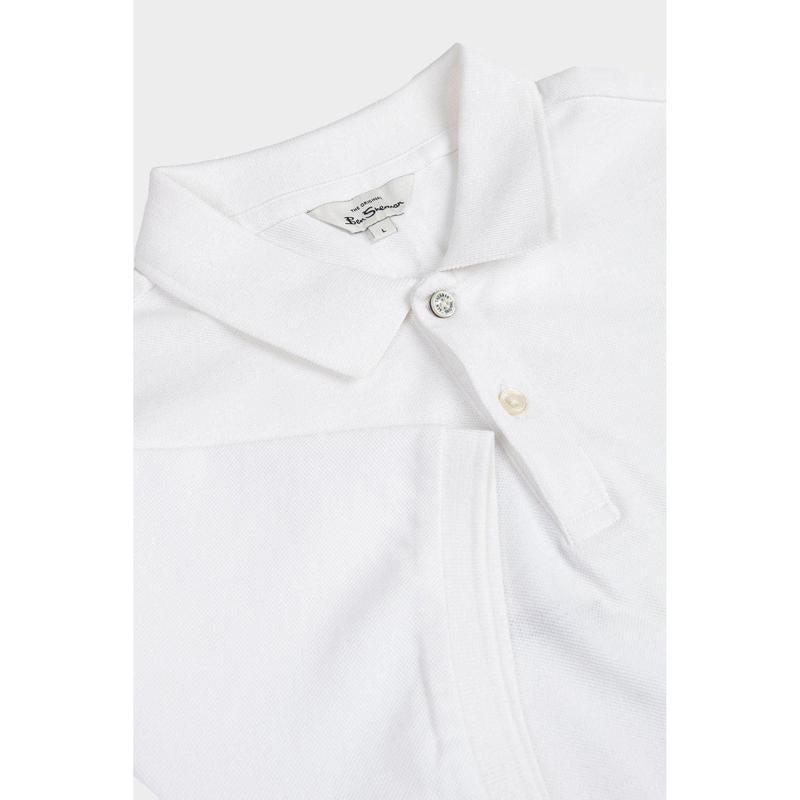 Ben Sherman Mens Polo Golfer - White