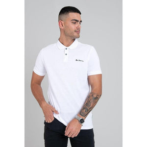 Ben Sherman Mens Polo Golfer - White