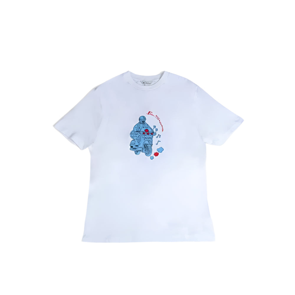 Ben sherman Mod Scooter Tee - White