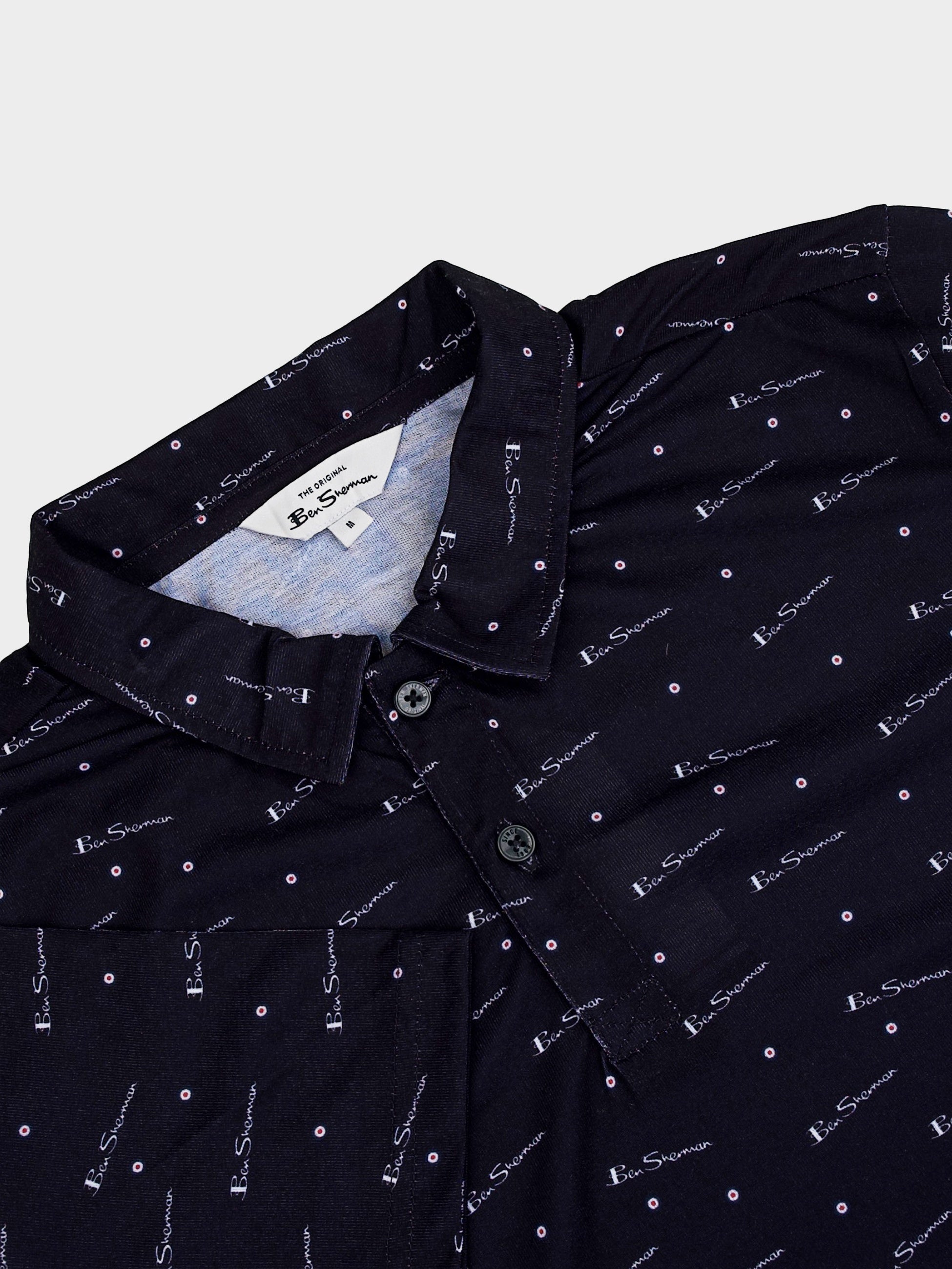 Ben Sherman Polo Shirt Mens BSPOL001 - Black
