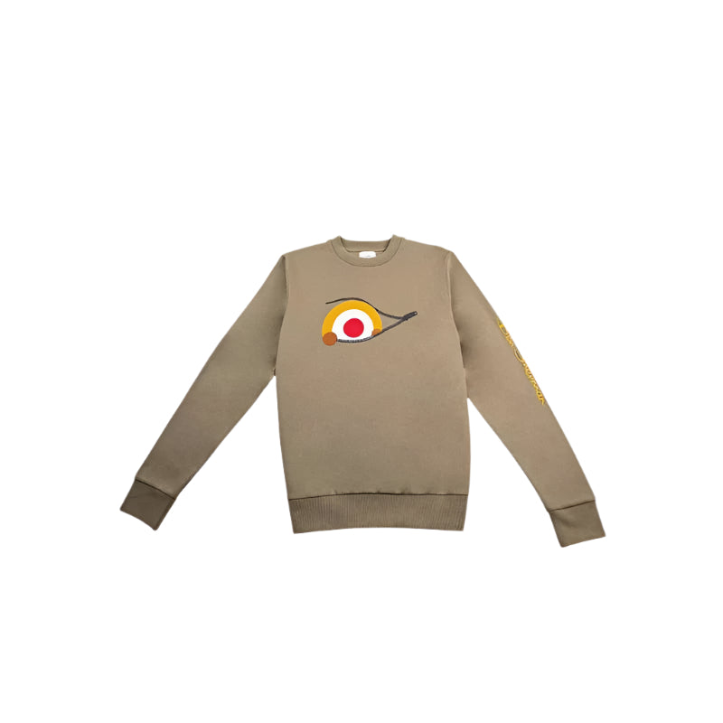Ben Sherman Sneaky Target Crew Sweater - Olive Night