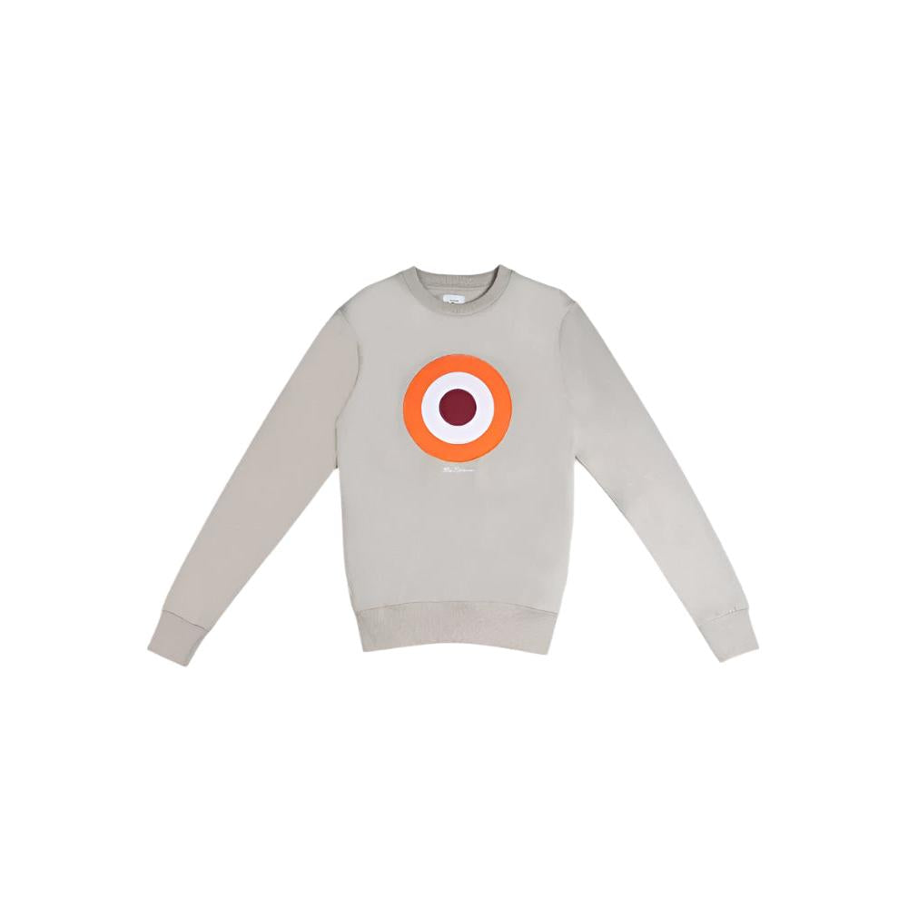 Ben Sherman Target Emb Crew Fleece - Sustained Grey