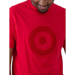 Ben Sherman Target Towelling Applique Tee - Red