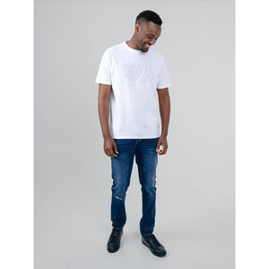 Ben Sherman Trio Bears Embossed Tee Shirt - White