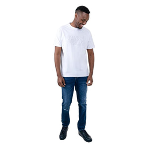 Ben Sherman Trio Bears Embossed Tee Shirt - White