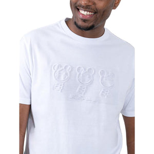 Ben Sherman Trio Bears Embossed Tee Shirt - White