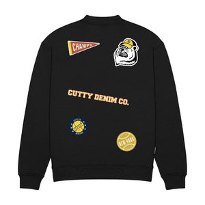 Cutty Beam Crew Neck Sweater - Black