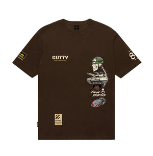 Cutty Printed T-Shirt - Chocolate - View 2