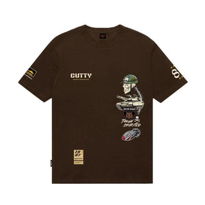 Cutty Printed T-Shirt - Chocolate - View 2