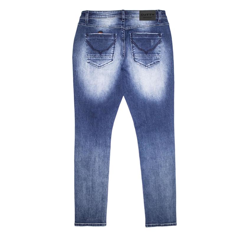 Cutty CSPIKE Denim Jeans - Indigo - Back view