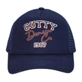Cutty Men Tulsa Fashion Trucker Peak Cap - Navy - 178803