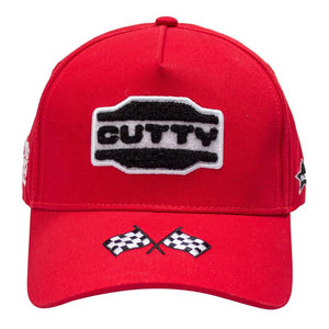 Cutty Moto Badges Cap - Red