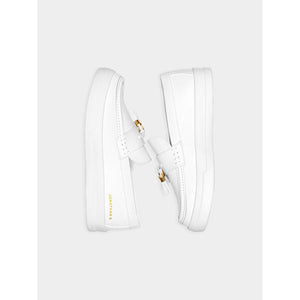 Jonathan D - JTassel Mens White Loafers