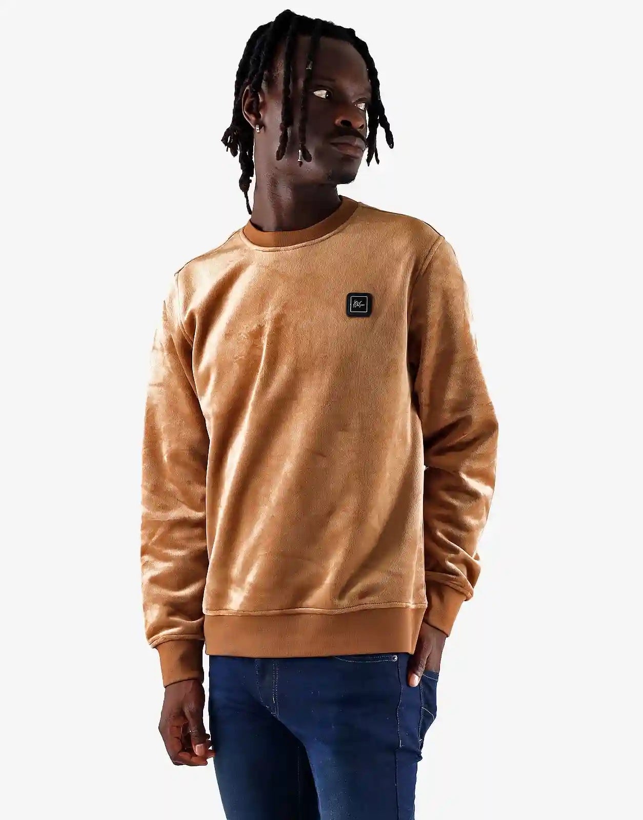 Klevas Sweater Mens W26-2480 - Tobacco