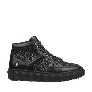 Mazerata MZR234A Pigale 12 Rhinestone Mens Shoes - Black