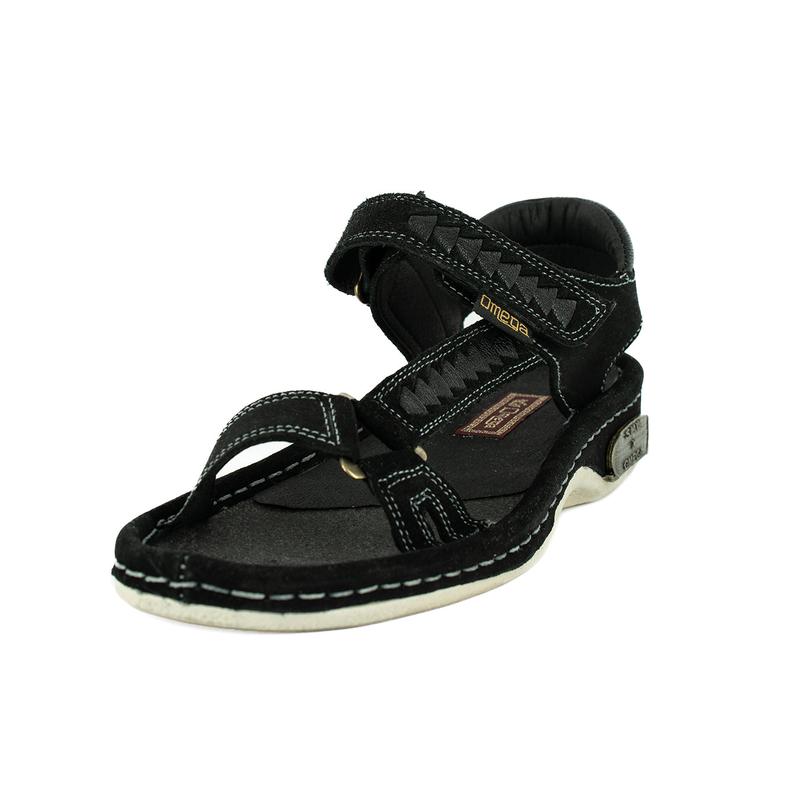 Omega OMOJ005 Men’s Sandals – Black Suede