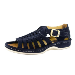 Omega Omom 021 Suede Mens Sandals – Navy