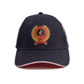 Polo 6 Panel Crest Equestrian Peak Cap - Navy