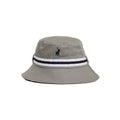 Polo Monogram Reversible Bucket Hat - Grey/Navy