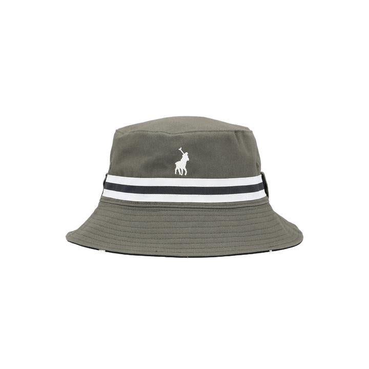 Polo Monogram Reversible Bucket - Olive/navy