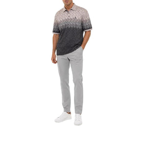 Polo Ombre Print Short Sleeve Mercerised Golfer - Grey - View 2