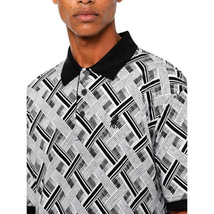 Polo Print Short Sleeve Mercerised Golfer - Grey - View 3
