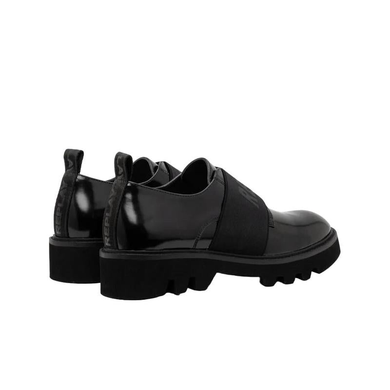 Replay Canver Brush Loafers - Black