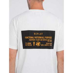 Replay M6886 011 Mens T-Shirt - White