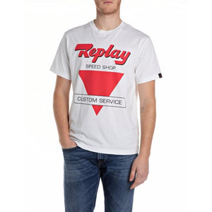 Replay Mens T-shirt 3051 2660 11 011 - Cream White