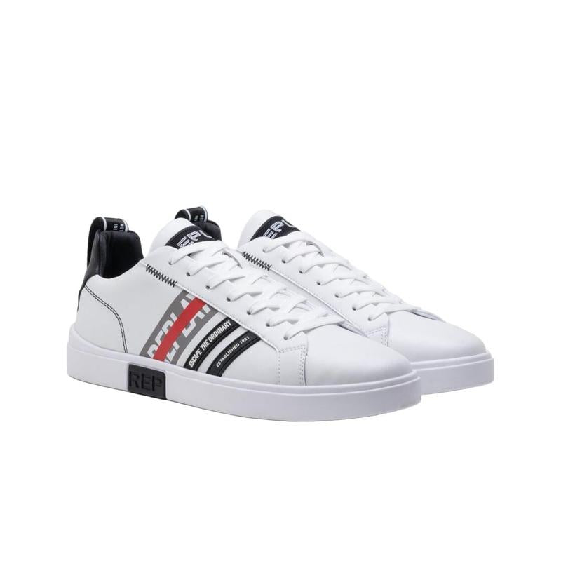 Replay Polys Stripes - White/Black