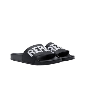 Replay Up Tag Slides - Black/White - Angled view