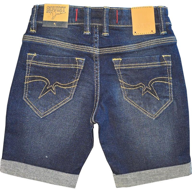 Soviet Radiate Boys Short - Dark Indigo
