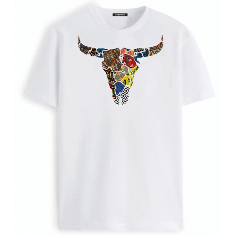 Stephan - Shweshwe Nguni White