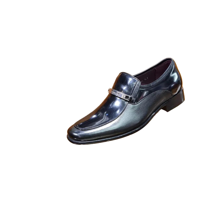 Florsheim Mens Squire / smooth LEA Formal Smooth Black Shoes