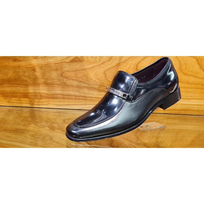 Florsheim Mens Squire / smooth LEA Formal Smooth Black Shoes