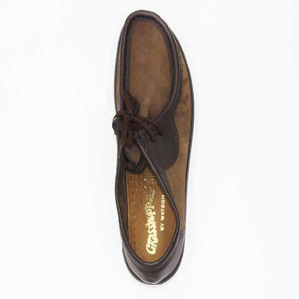 Grasshopper Mens Suede Dark Brown