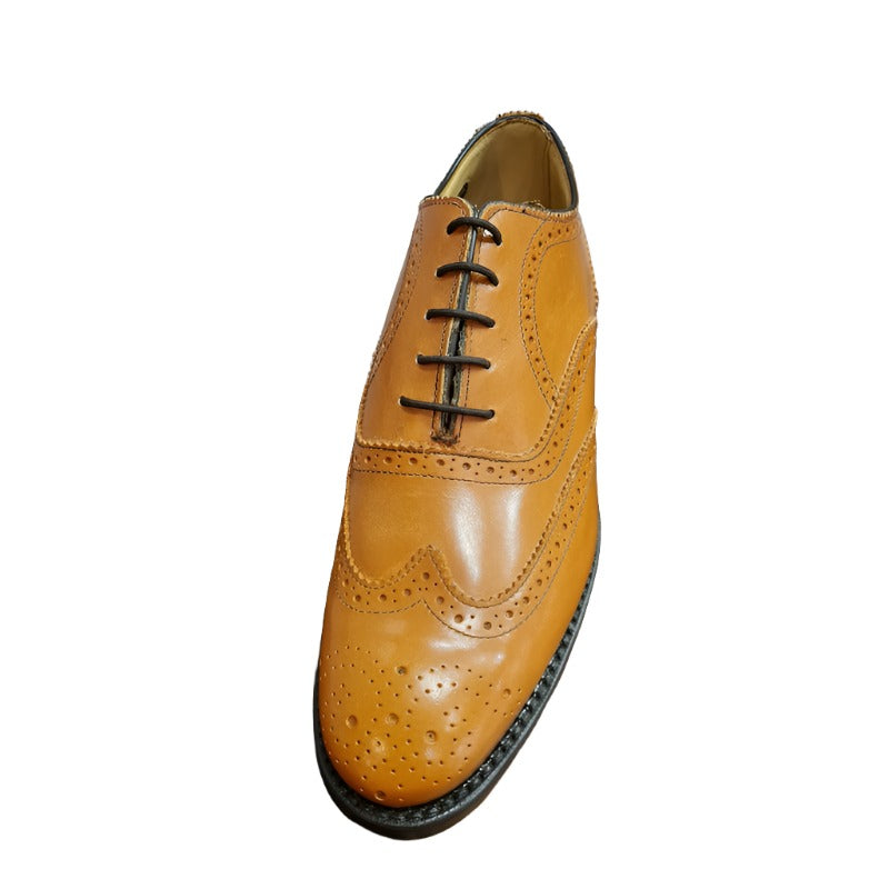 Saxone Tan Lace-Up Formal Shoe
